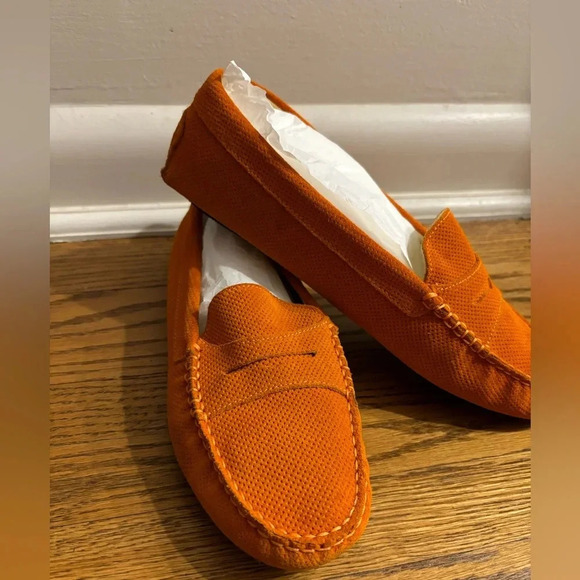 Ron White Orange Loafers Made in Italy - Picture 3 of 7